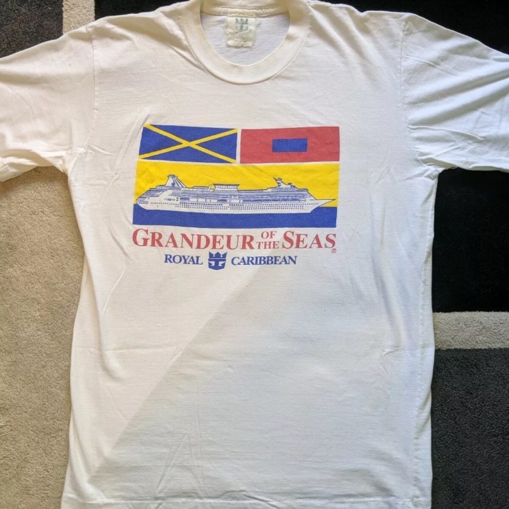 Vintage Royal Caribbean Cruise T Shirt Size XL